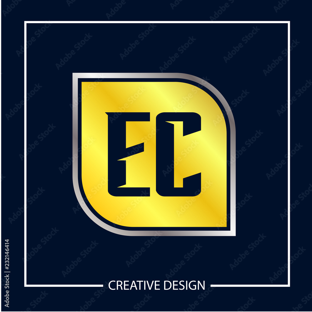 Initial Letter EC Logo Template Design Vector Illustration Initial Letter EC Logo Template Design Vector Illustration