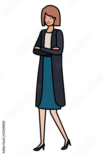 business woman avatar character