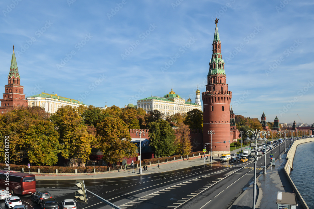Moscow Kremlin from the embankment.