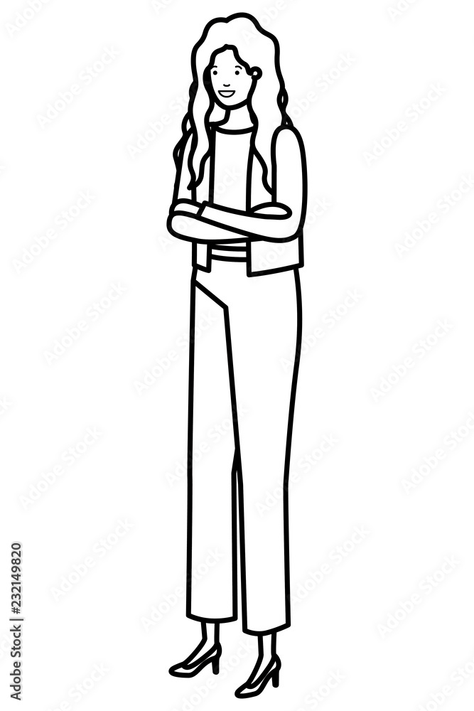 business woman avatar character business woman avatar character
