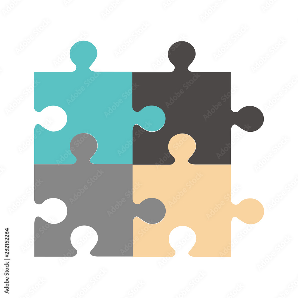 Jigsaw puzzle icon vector for business infographic Jigsaw puzzle icon vector for business infographic