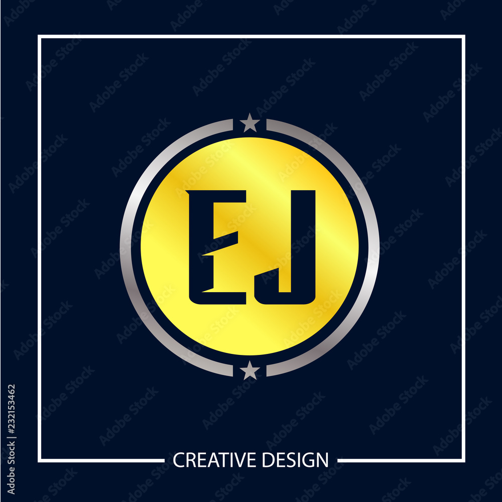 Initial Letter EJ Logo Template Design Vector Illustration Initial Letter EJ Logo Template Design Vector Illustration