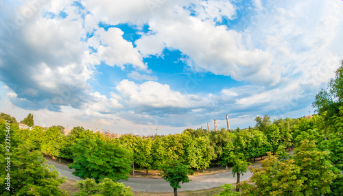 Wallpaper Mural View from the window on the plant Arcelormittal Kryvyi Rih, Ukraine. Torontodigital.ca