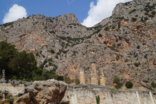 Mountains against the sky