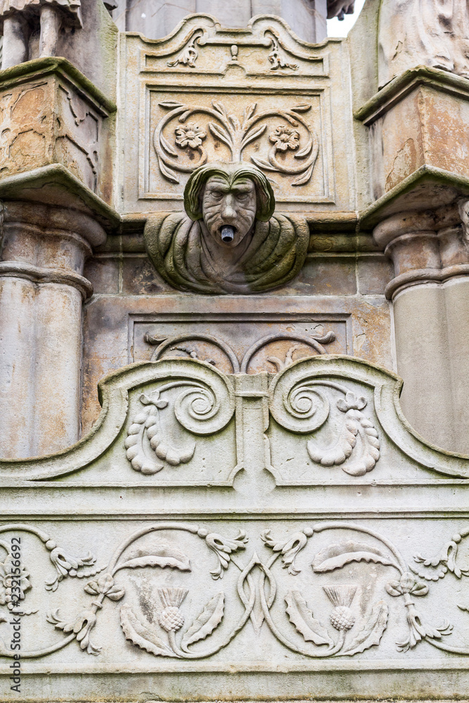 Cross Well, historical details,  Linlithgow in Scotland