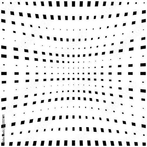 Abstract halftone pattern. Vector halftone background of squares for design banners, posters, business projects, pop art texture, covers. Geometric black and white texture.