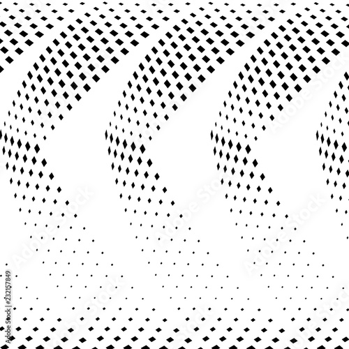 Abstract halftone pattern. Vector halftone background of squares for design banners, posters, business projects, pop art texture, covers. Geometric black and white texture.
