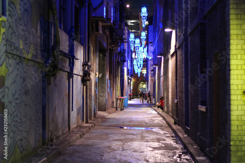 Chinatown urban alley in the city