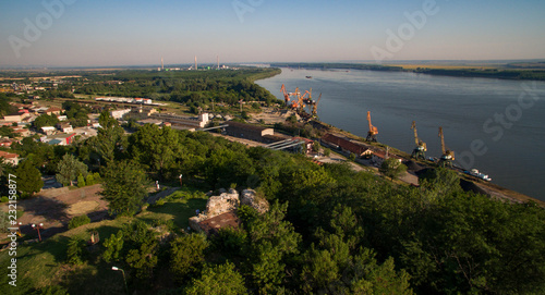 The Danube river at Svishtov, Bulgaria photo