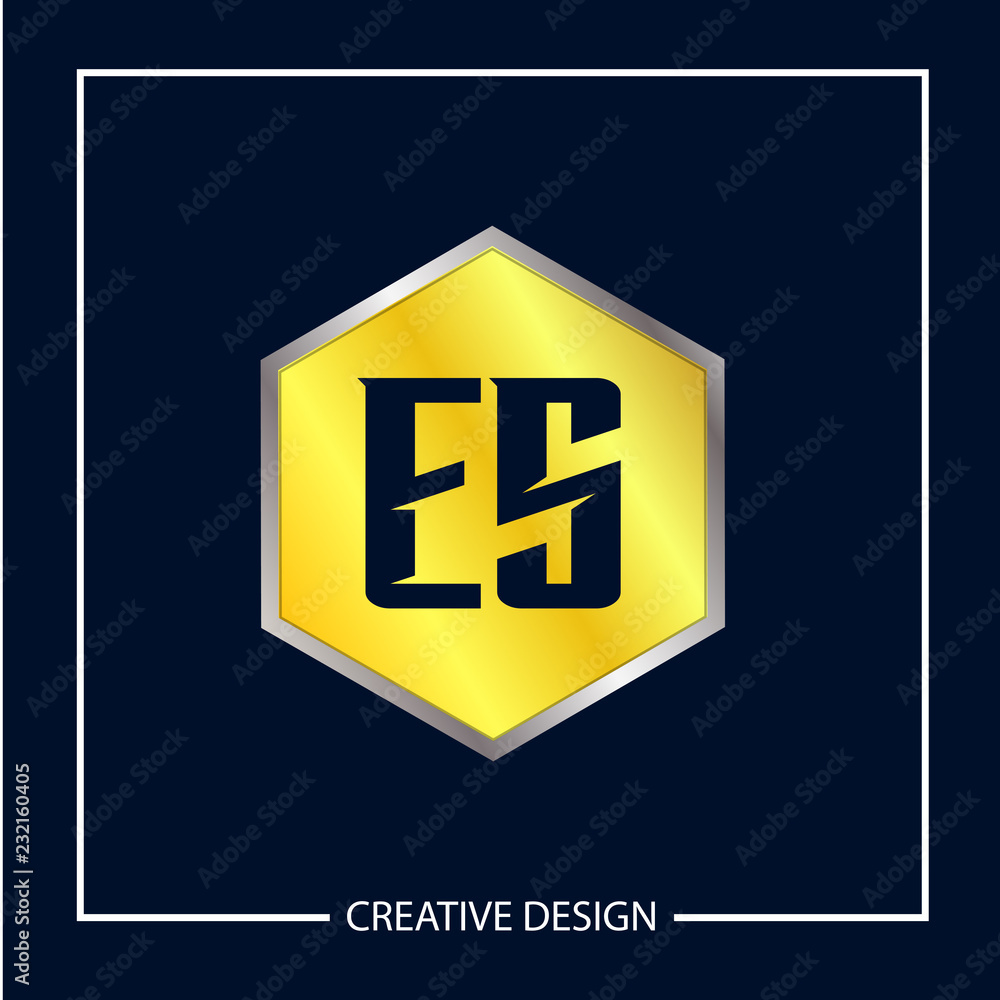 Initial Letter ES Logo Template Design Vector Illustration Initial Letter ES Logo Template Design Vector Illustration