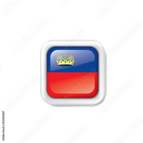 liechtenstein flag, vector illustration on a white background.