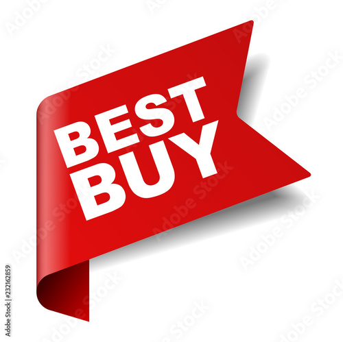 red vector banner best buy