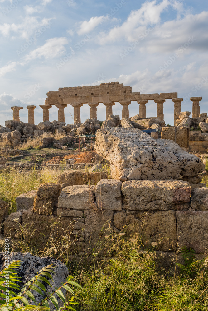 Selinunte, Sicily was an ancient Greek city on the south-western coast of Italy. 
