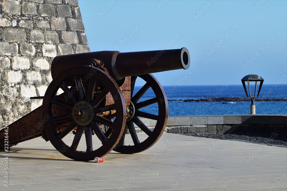 Kanone am Castillo de San Gabriel in Arrecife - Lanzarote