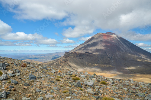 Mount Ngauruhoe, still active volcano in New Zealand
