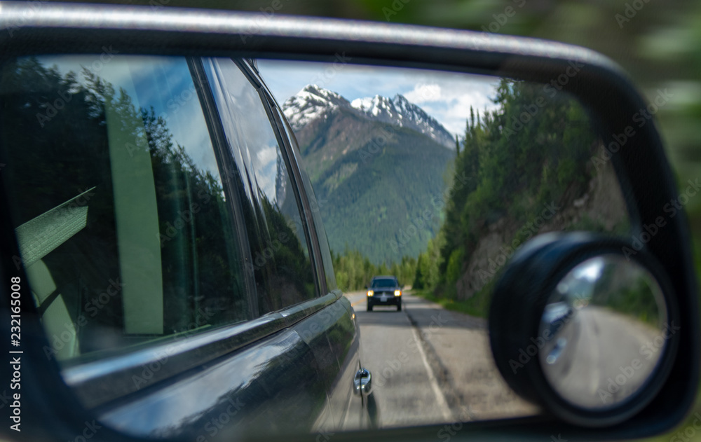 Graduation - Mountain in the rearview mirror - look how far we've come Graduation - Mountain in the rearview mirror - look how far we've come