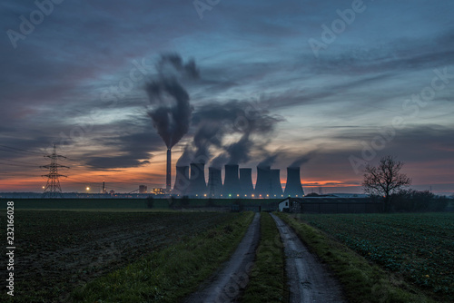 Eggborough Power Station In Front Of A Pleasant Sky