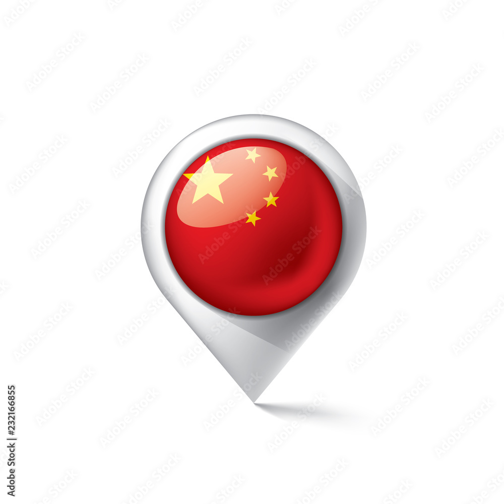 Chile flag, vector illustration on a white background. Chile flag, vector illustration on a white background.