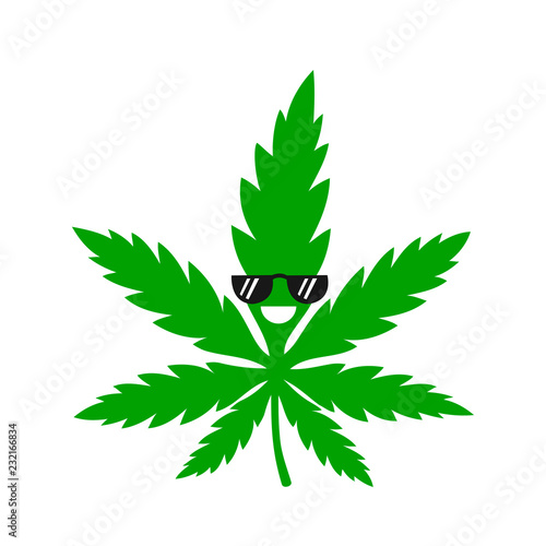 Funny smiling happy cool marijuana 