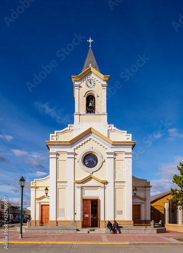 Maria Auxiliadora Church, Arturo Prat Main Square, Puerto Natales, Ultima Esperanza Province, Patagonia, Chile photo