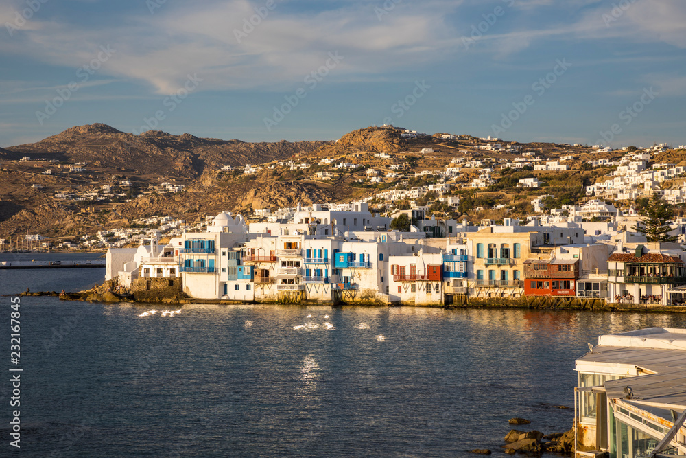 Little Venice, Chora (Mykonos Town), Mykonos, Cyclades Islands, Greece Little Venice, Chora (Mykonos Town), Mykonos, Cyclades Islands, Greece