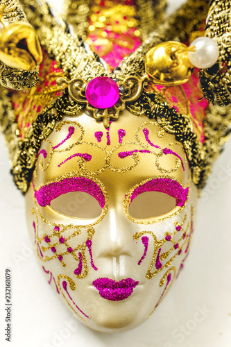 Masquerade mask close-up