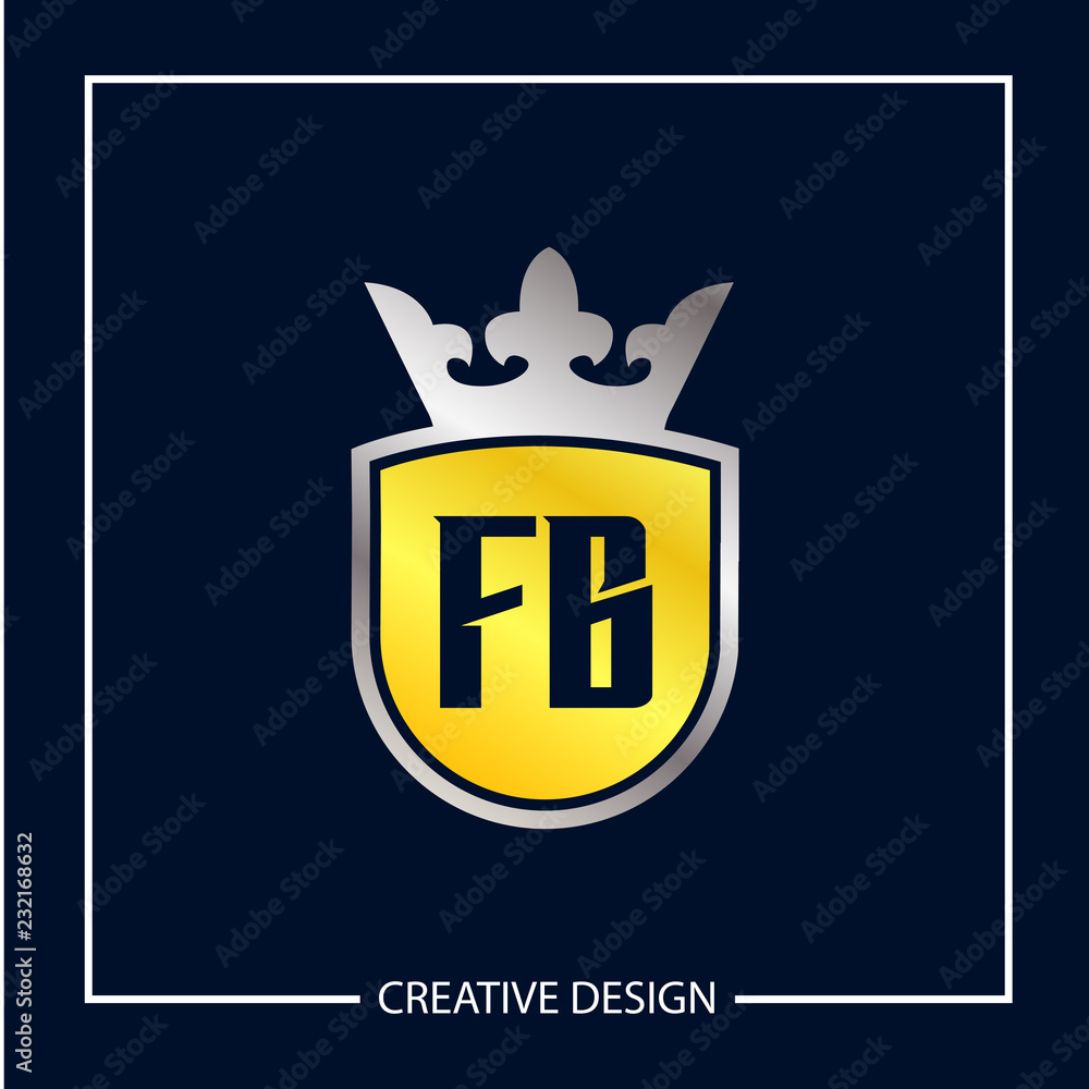 Initial Letter FB Logo Template Design Vector Illustration Initial Letter FB Logo Template Design Vector Illustration