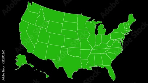 United States Map Individual State Zoom In