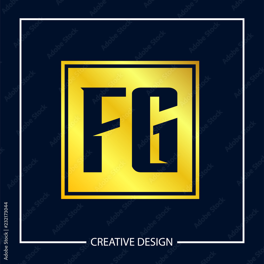 Initial Letter FG Logo Template Design Vector Illustration Initial Letter FG Logo Template Design Vector Illustration