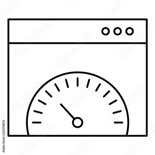 vector browser speed icon in creative design with elements for mobile and web applictions. modern trend infographic,logo and pictogram.