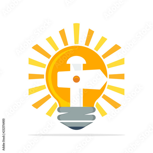 Vector icon illustration with the concept of directing ideas