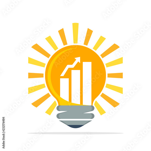 Vector icon illustration with the concept of innovation ideas for business development