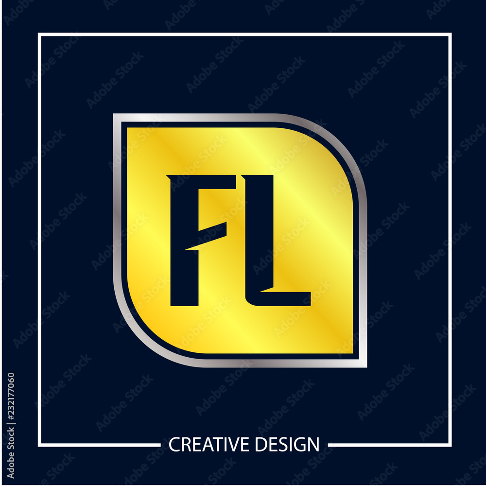 Initial Letter FL Logo Template Design Vector Illustration Initial Letter FL Logo Template Design Vector Illustration
