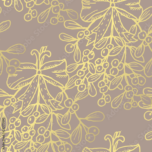 golden seamless pattern