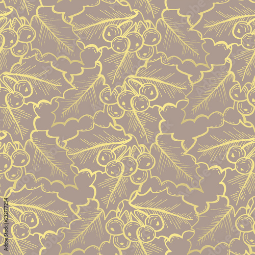 golden seamless pattern