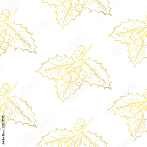 golden seamless pattern