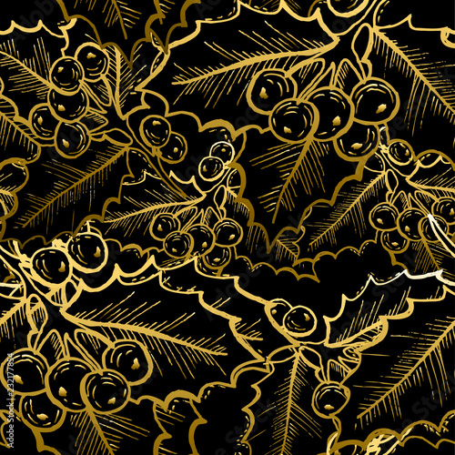 golden seamless pattern