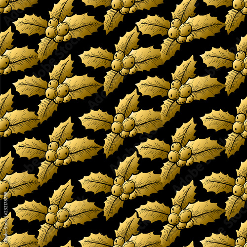golden seamless pattern
