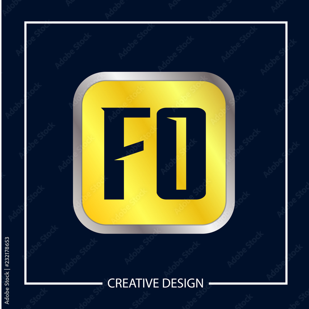 Initial Letter FO Logo Template Design Vector Illustration Initial Letter FO Logo Template Design Vector Illustration