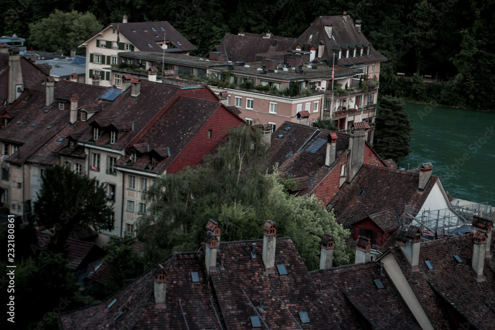 View over houses in Bern