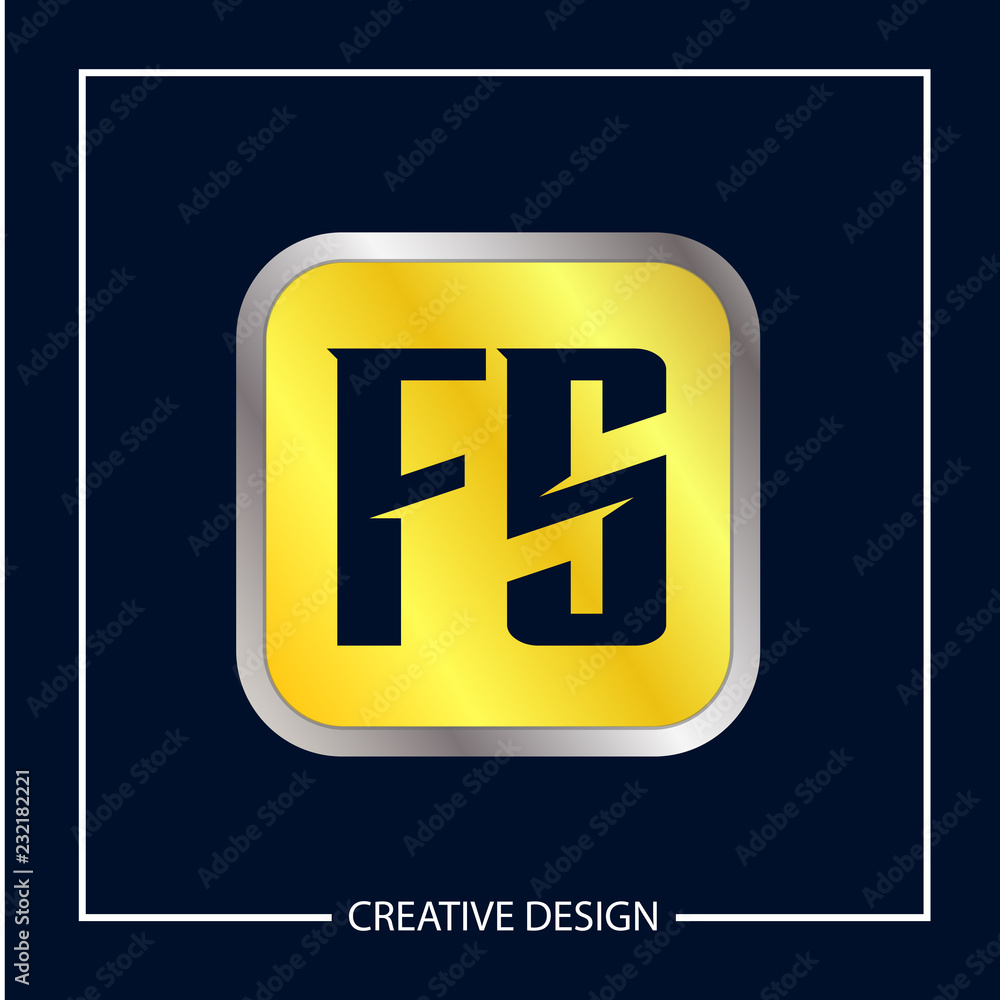 Initial Letter FS Logo Template Design Vector Illustration Initial Letter FS Logo Template Design Vector Illustration