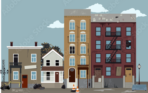 Bad neighborhood, EPS 8 vector illustration
