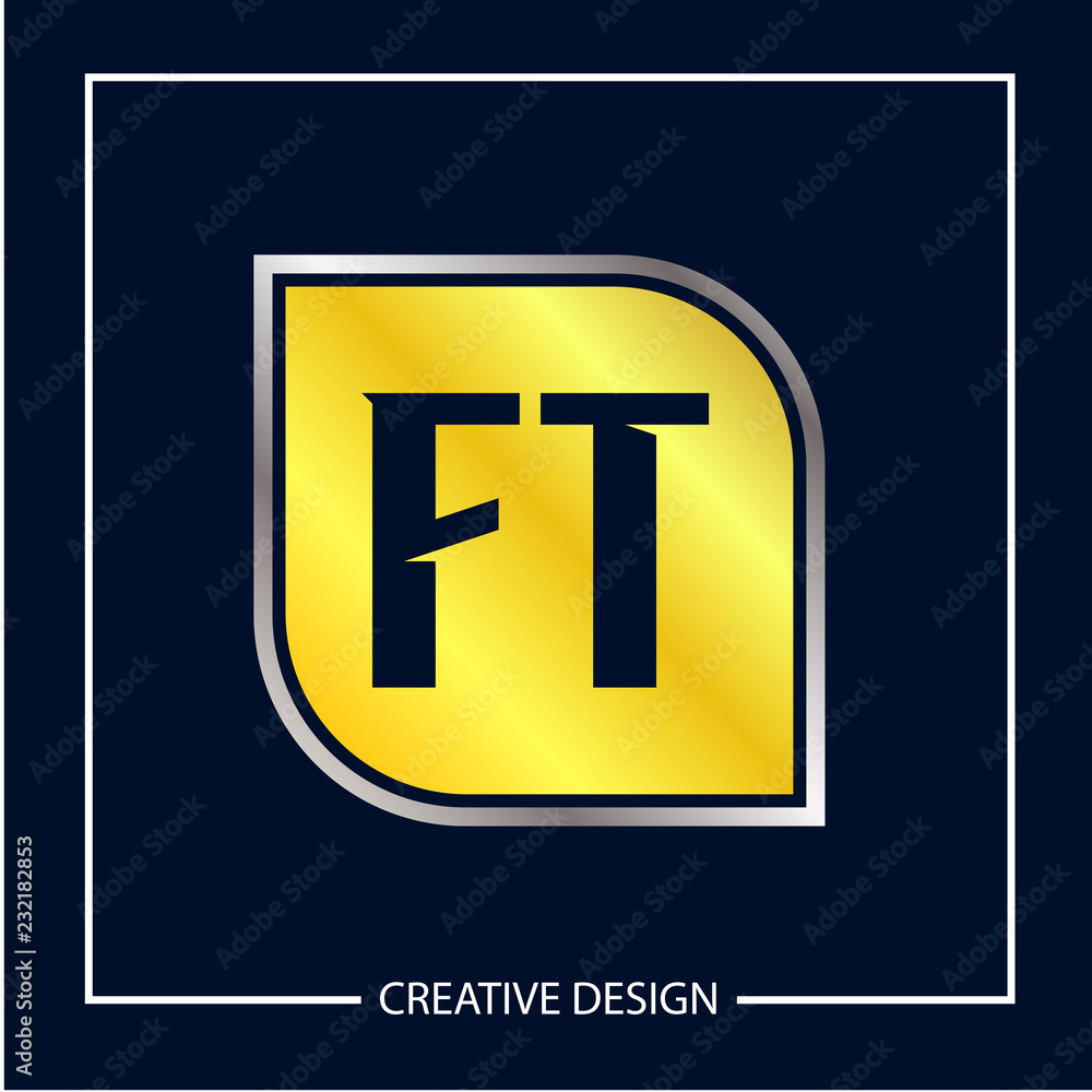 Initial Letter FT Logo Template Design Vector Illustration Initial Letter FT Logo Template Design Vector Illustration