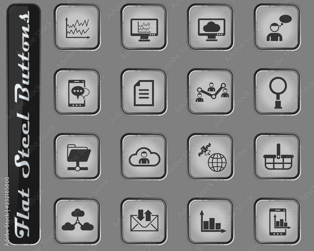 social network icon set social network icon set
