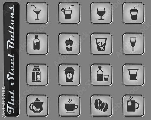 drinks icon set