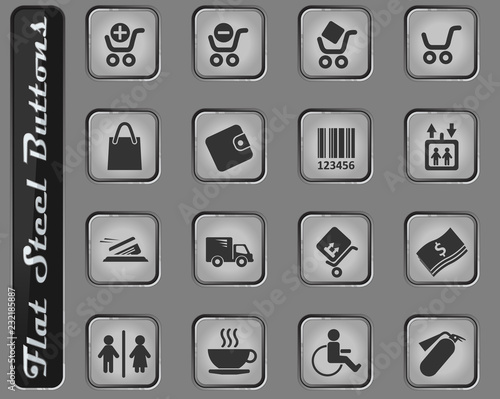 Shopping icon set