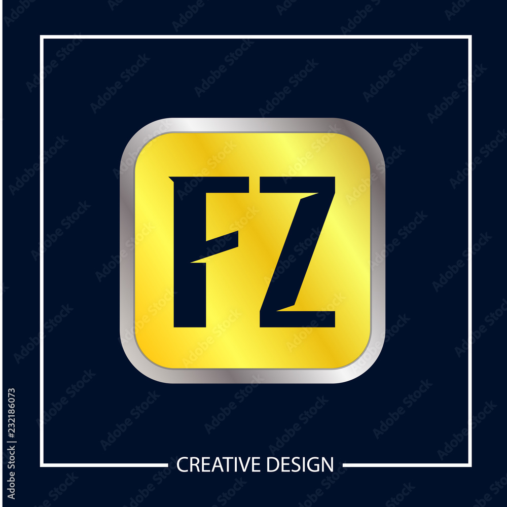 Initial Letter FZ Logo Template Design Vector Illustration Initial Letter FZ Logo Template Design Vector Illustration