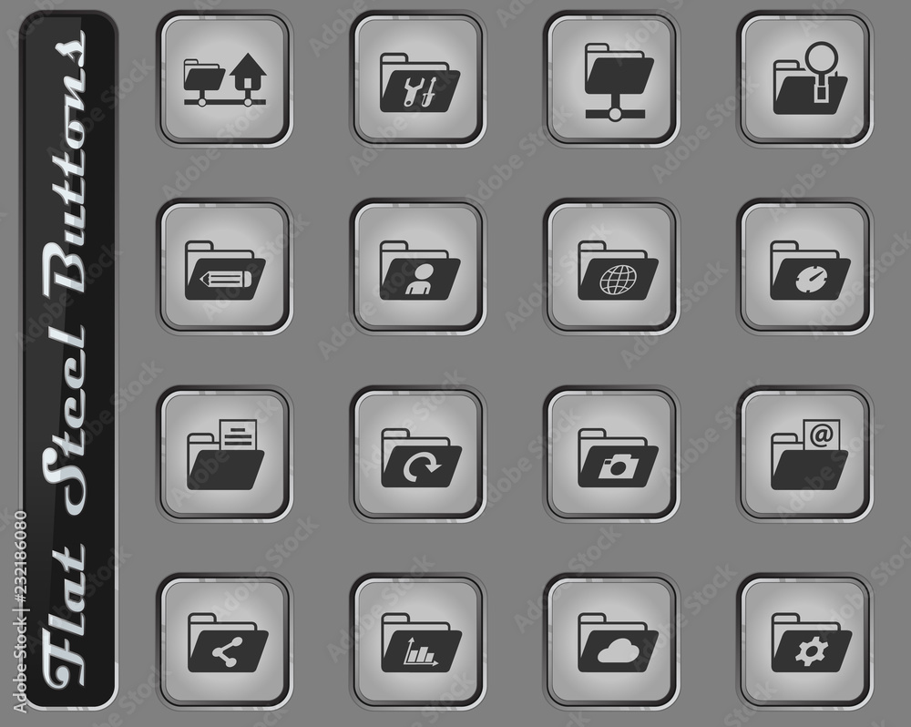 folders icon set