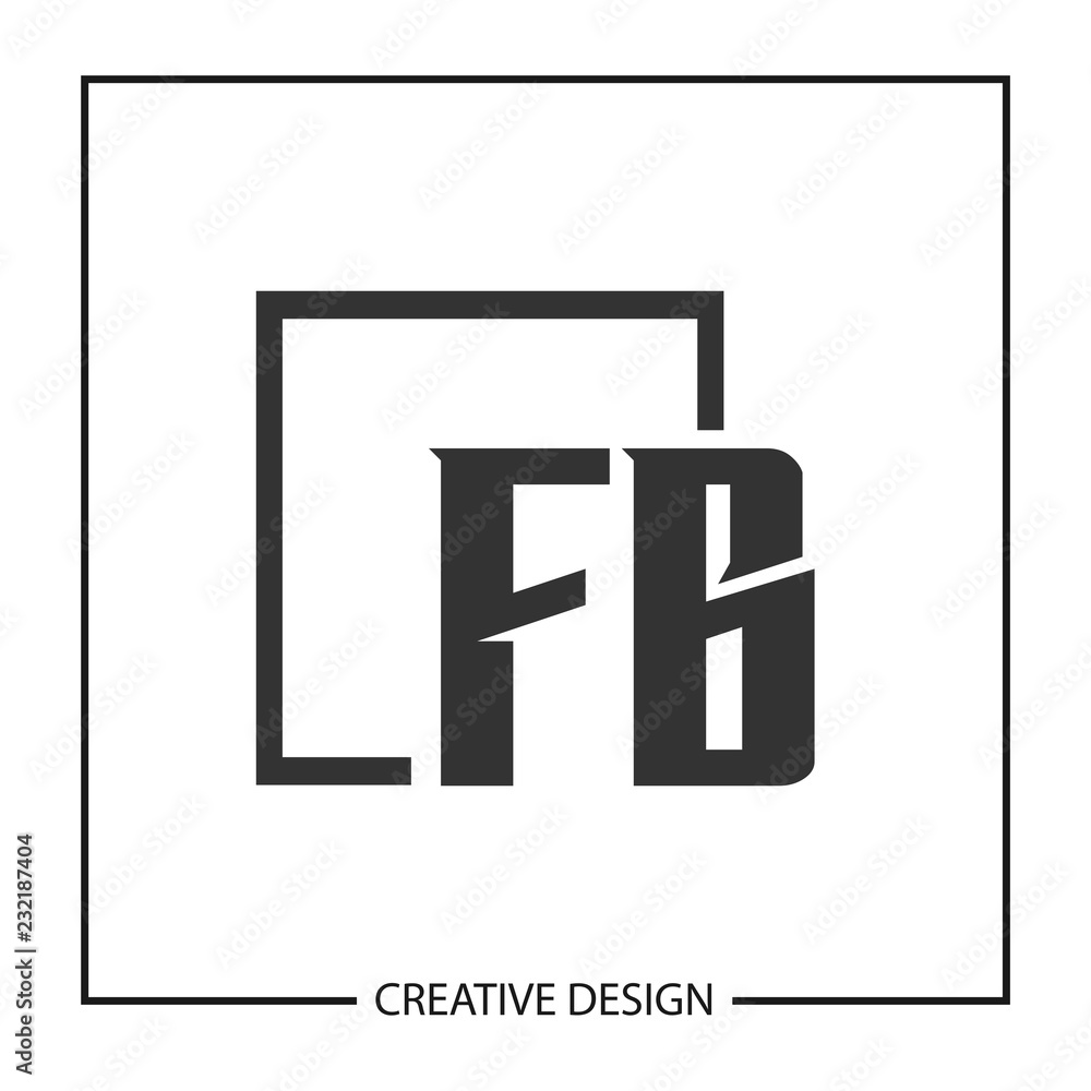 Initial Letter FB Logo Template Design Vector Illustration Initial Letter FB Logo Template Design Vector Illustration