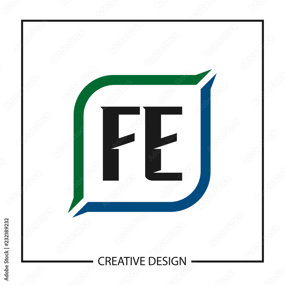 Initial Letter FE Logo Template Design Vector Illustration Initial Letter FE Logo Template Design Vector Illustration